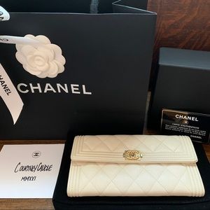 CHANEL Boy Flap Long Wallet